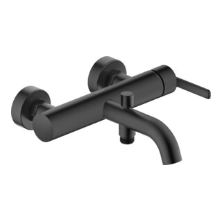 Duravit Wannen-Einhebelmischer Balcoon AP, m Rückflussverh., Wd-mont., sw matt