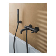 Duravit Wannen-Einhebelmischer Balcoon AP, m Rückflussverh., Wd-mont., sw matt-2