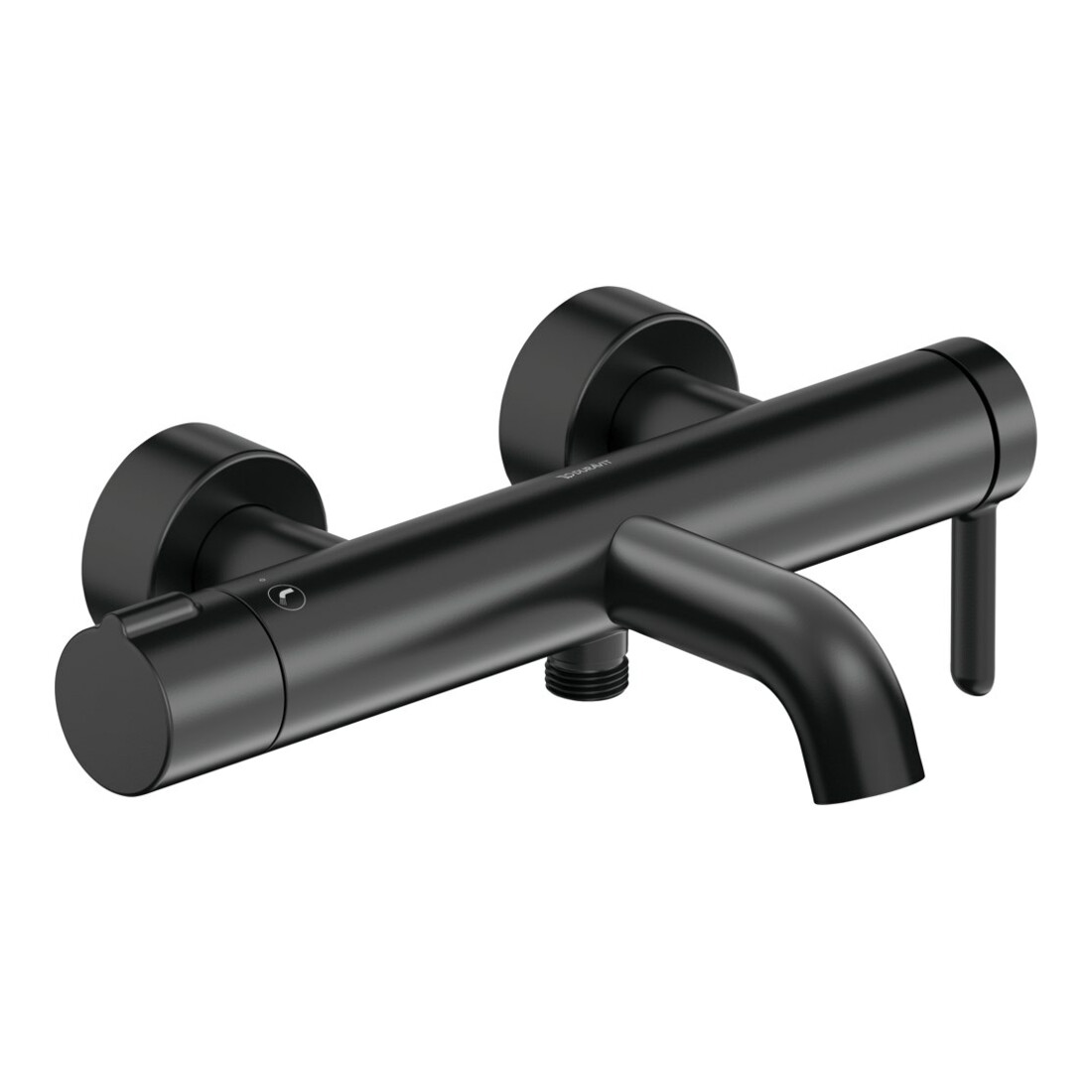 Duravit Wannen-Einhebelmischer C.1 AP, m Umstellvent., Wandmont., sw matt