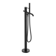 Duravit Wannen-Einhebelmischer C.1 Ausl. 201mm, bodenstehend, schwarz matt