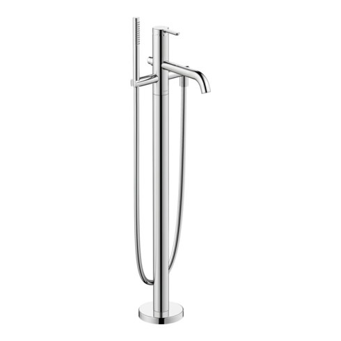 Duravit Wannen-Einhebelmischer C.1 Ausladung 200mm, bodenstehend, chrom