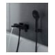 Duravit Wannen-Einhebelmischer Manhattan AP, Wandmontage, schwarz matt