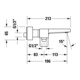 Duravit Wannen-Einhebelmischer Manhattan AP, Wandmontage, schwarz matt