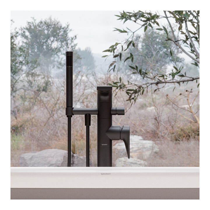 Duravit Wannen-Einhebelmischer Tulum A 216mm, bo, m Umstellvent., sw m