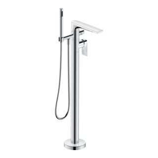 Duravit Wannen-Einhebelmischer Tulum A 216mm, bodensteh., m Umstellvent., chr
