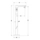 Duravit Wannen-Einhebelmischer Tulum A 216mm, bodensteh., m Umstellvent., chr