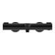 Duravit Wannen-Einhebelmischer Wave AP, Ab- und Umstellventil, schwarz matt-2