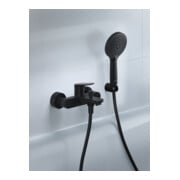 Duravit Wannen-Einhebelmischer Wave AP, Umstell. m autom. Rückstellg., sw m-4