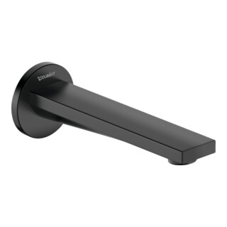 Duravit Wanneneinlauf Tulum Ausl. 171mm, Rosette rund, schwarz matt