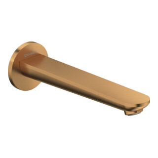 Duravit Wanneneinlauf Wave Ausladung 202mm, Bronze gebürstet
