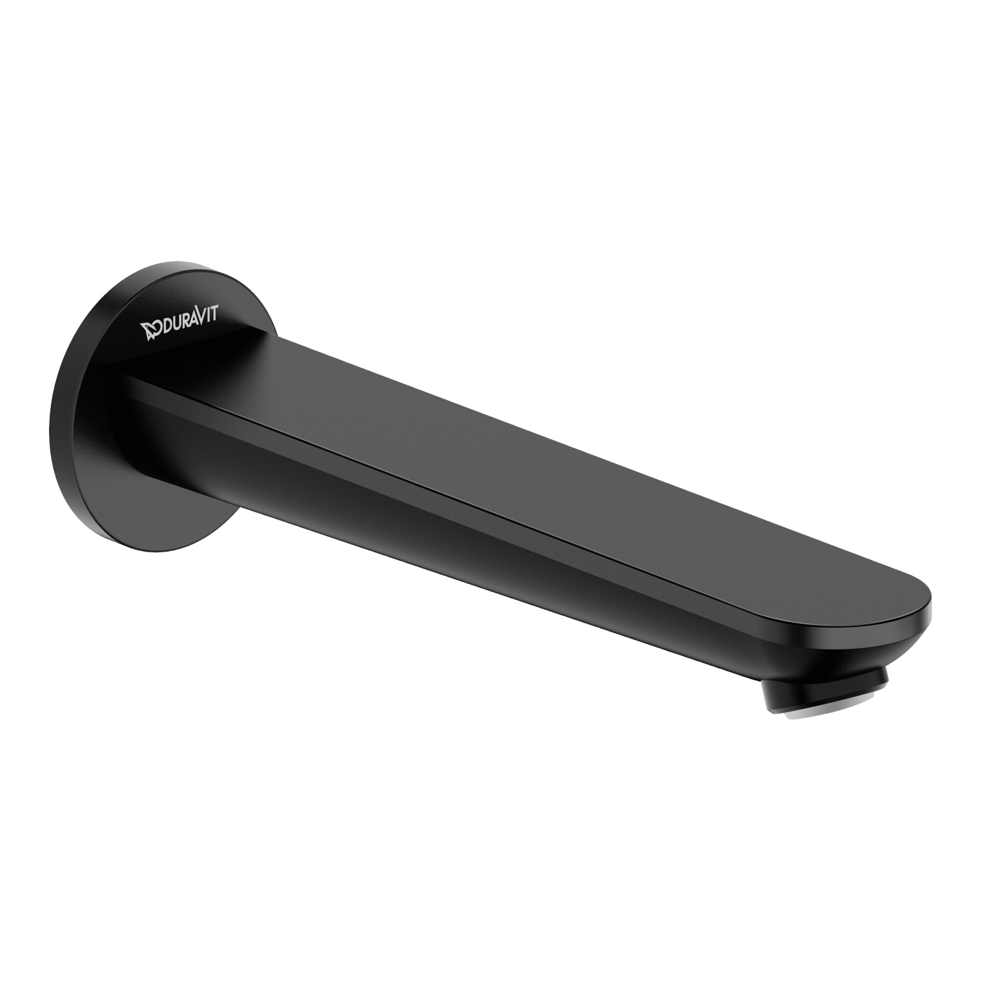 Duravit Wanneneinlauf Wave Ausladung 202mm, schwarz matt