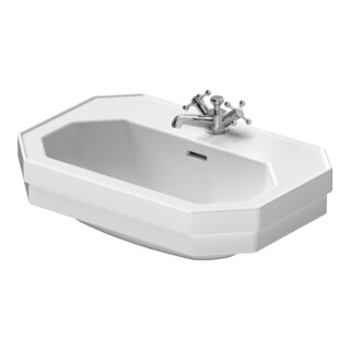 Duravit Waschtisch 1930 60x41cm, we., m Hahnl., ÜL, Hahnlochbank