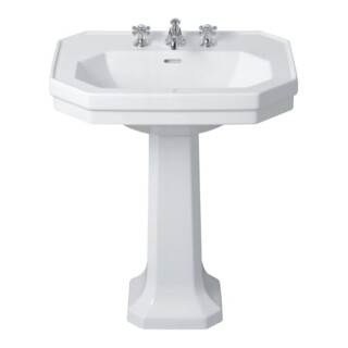 Duravit Waschtisch 1930 70x50cm, 1 HL, 2 HL vorg, m ÜL, HLB, we