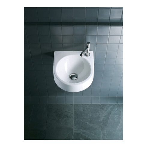 Duravit Waschtisch Architec 57,5x52cm, HL re, o ÜL, m HLB, weiß