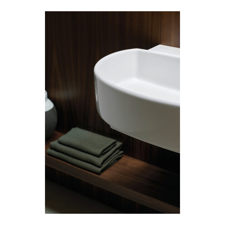 Duravit Waschtisch Balcoon 60x48cm, we. hgl, m Hahnl., ÜL, Hahnloch