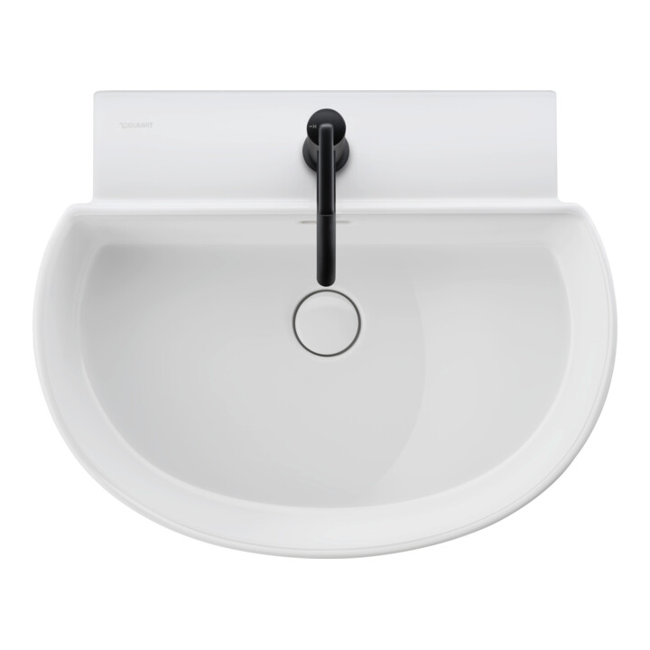 Duravit Waschtisch Balcoon 60x48cm, we. hgl, m Hahnl., ÜL, Hahnloch