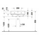 Duravit Waschtisch Balcoon 60x48cm, we. hgl, m Hahnl., ÜL, Hahnloch-4