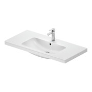 Duravit Waschtisch D-Code 100x48cm, m Hahnloch, mit Überlauf, weiß