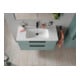 Duravit Waschtisch D-Code 100x48cm, m Hahnloch, mit Überlauf, weiß