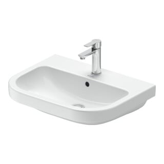 Duravit Waschtisch D-Code 60x46cm, m Hahnloch, mit Überlauf, weiß