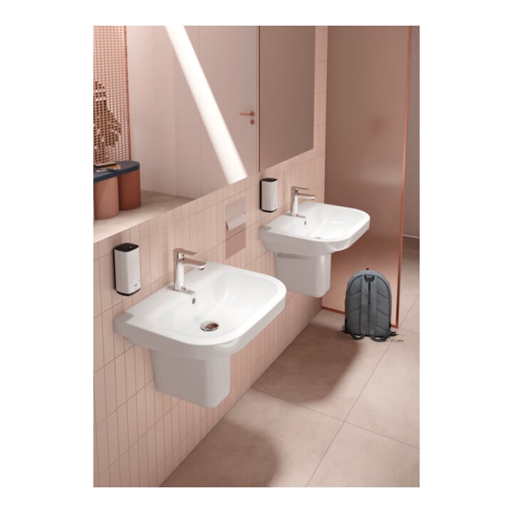 Duravit Waschtisch D-Code 60x46cm, m Hahnloch, mit Überlauf, weiß