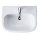 Duravit Waschtisch D-Code 60x46cm, m HL, ÜL, Hahnlochbank, weiß-1