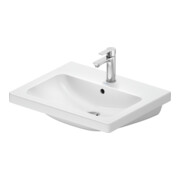 Duravit Waschtisch D-Code 60x48cm, m Hahnloch, mit Überlauf, weiß
