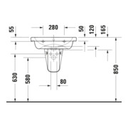 Duravit Waschtisch D-Code 60x48cm, m Hahnloch, mit Überlauf, weiß-5