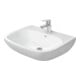 Duravit Waschtisch D-Code 65x50cm, m HL, ÜL, Hahnlochbank, weiß-1