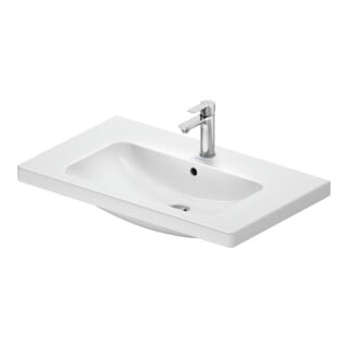 Duravit Waschtisch D-Code 80x48cm, m Hahnloch, mit Überlauf, weiß