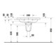 Duravit Waschtisch D-Code 80x48cm, m Hahnloch, mit Überlauf, weiß-2