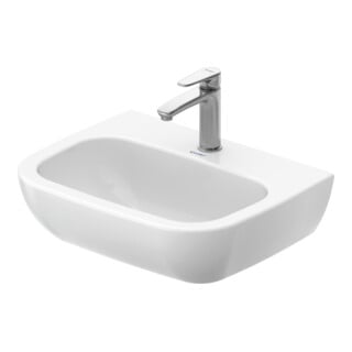Duravit Waschtisch D-Code Med 55x43cm, m Hahnl. + Hahnloch, o. ÜL, we.