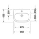 Duravit Waschtisch D-Code Med 55x43cm, m Hahnl. + Hahnloch, o. ÜL, we.-5