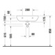 Duravit Waschtisch D-Code Med 60x46cm, o. Hahnl. + ÜL, m Hahnloch, we.