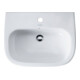 Duravit Waschtisch D-Code 60x46cm, m HL, ÜL, Hahnlochbank, weiß-2
