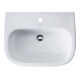Duravit Waschtisch D-Code 60x46cm, m HL, ÜL, Hahnlochbank, weiß-5