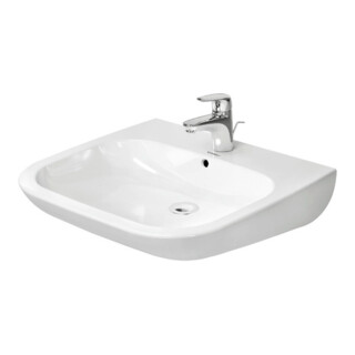 Duravit Waschtisch D-Code Vital 60x55,5cm, m HL, Ü, HL, barrieref., we.