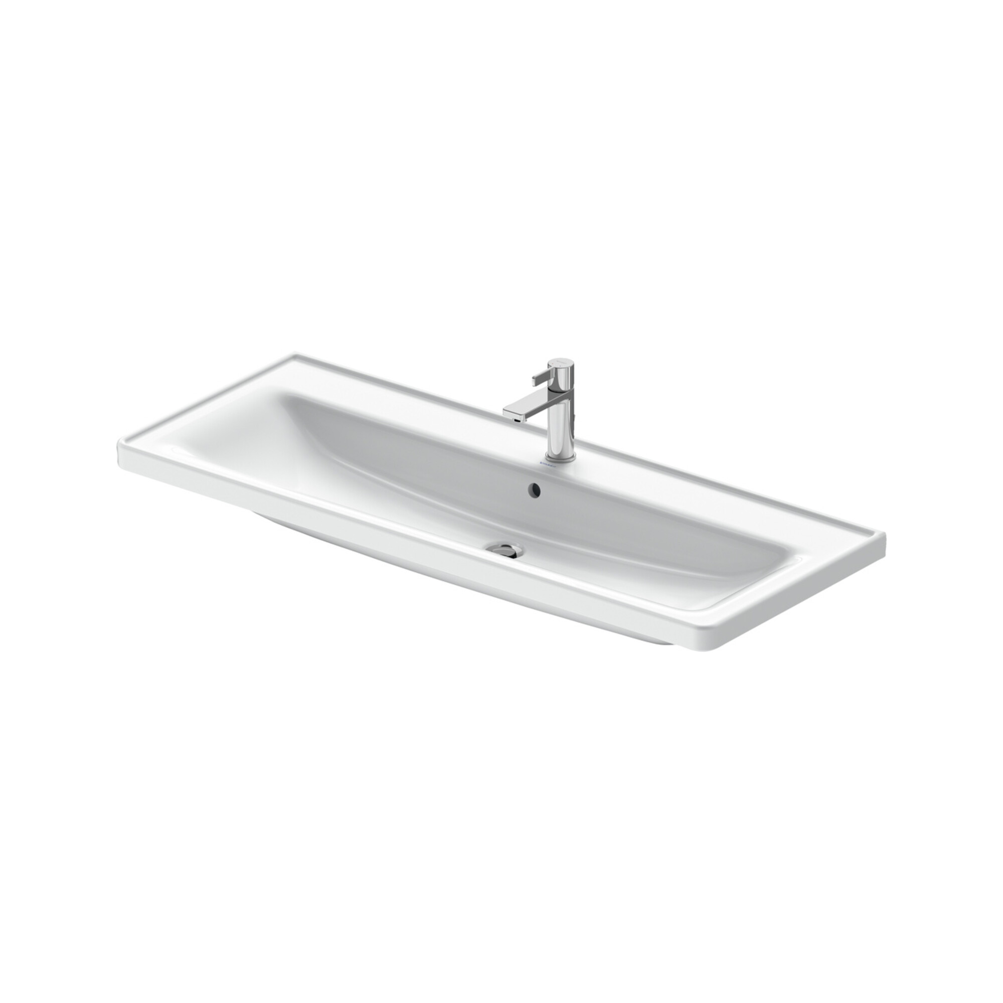 Duravit Waschtisch D-Neo 120,5x48cm, m Ü, HL, we hgl, m Hahnl.