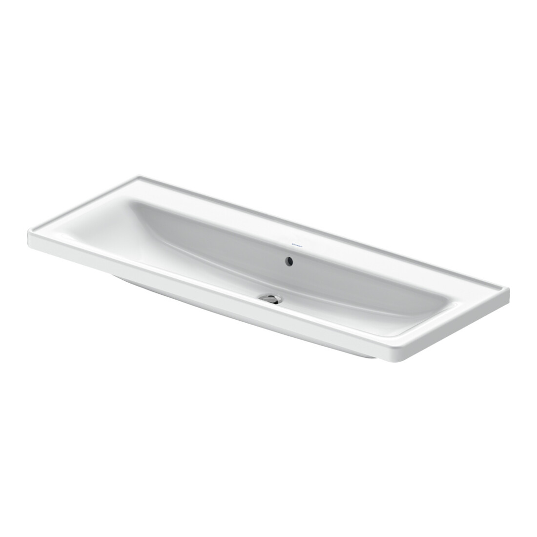 Duravit Waschtisch D-Neo 120,5x48cm, m Ü, HL, we hgl, o. Hahnl.