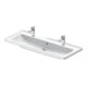 Duravit Waschtisch D-Neo 120,5x48cm, m ÜL, Hahnloch, we hgl, 2 HL-1
