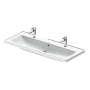 Duravit Waschtisch D-Neo 120,5x48cm, m ÜL, Hahnloch, we hgl, 2 HL