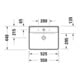 Duravit Waschtisch D-Neo 55x44cm, o. Hahnl., we, ÜL, Hahnloch, we