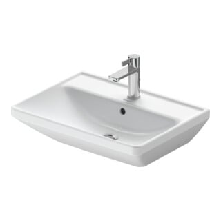 Duravit Waschtisch D-Neo 60x44cm, m Hahnl., we, ÜL, Hahnloch, we