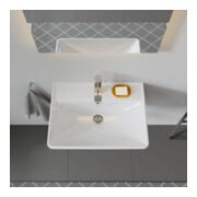 Duravit Waschtisch D-Neo 60x44cm, m Hahnl., we, ÜL, Hahnloch, we-4