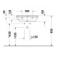 Duravit Waschtisch D-Neo 60x44cm, o. Hahnl., we, ÜL, Hahnloch, we