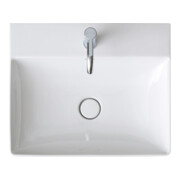 Duravit Möbelwaschtisch geschliffen DuraSquare 60x47cm, o. ÜL, m HLB, 1 Hahnloch, weiß