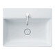 Duravit Möbelwaschtisch geschliffen DuraSquare 60x47cm, o. ÜL, m HLB, 1 Hahnloch, weiß-2