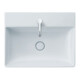 Duravit Möbelwaschtisch geschliffen DuraSquare 60x47cm, o. ÜL, m HLB, 1 Hahnloch, weiß-4