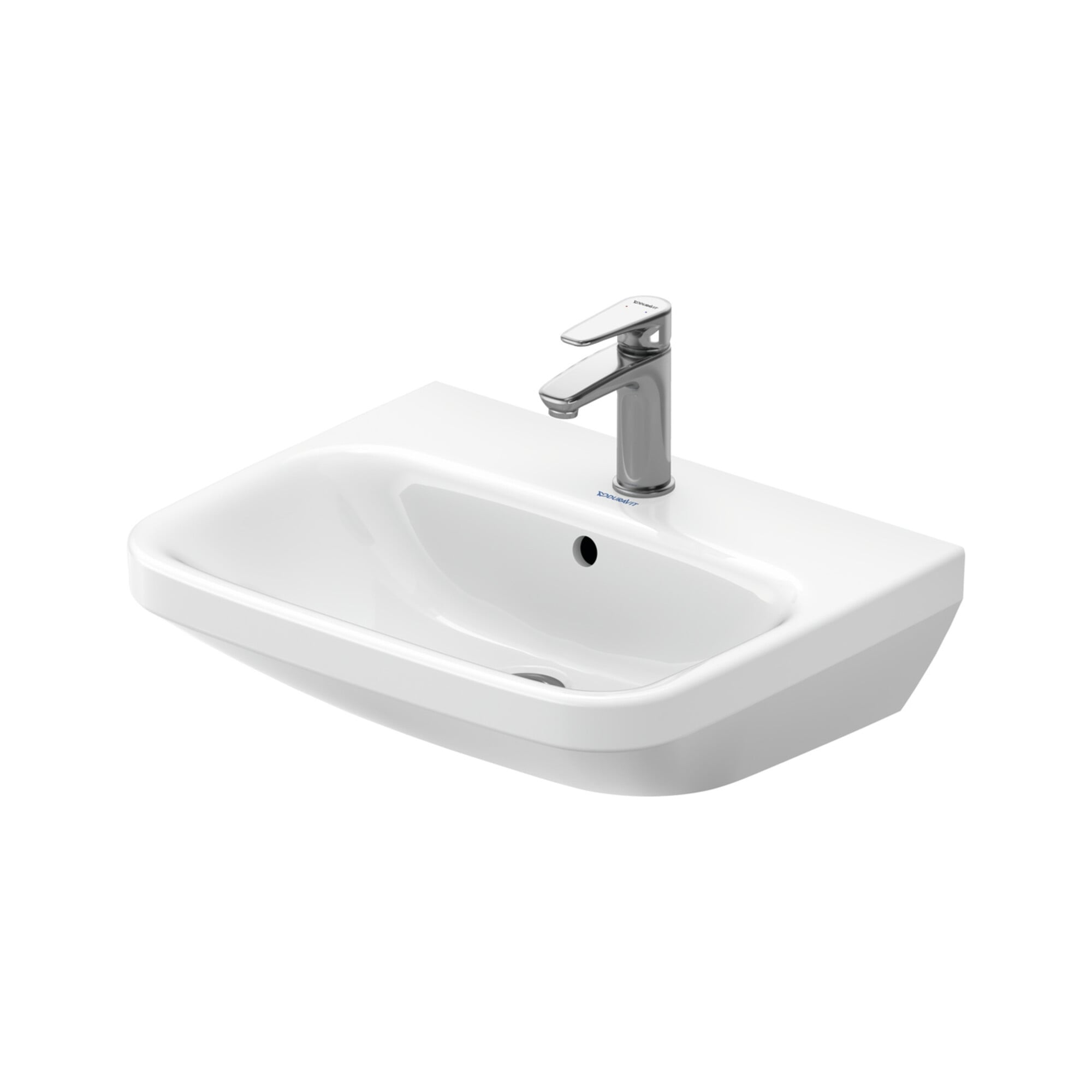 Duravit Waschtisch DuraStyle 55x44cm, we, m HL, ÜL, Hahnlochbank