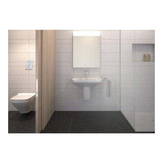 Duravit Waschtisch DuraStyle 60x44cm, we, m HL, ÜL, Hahnlochbank